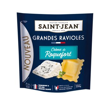 Grandes Ravioles Crème de Roquefort Saint Jean Ravioli Pâtes Fraîches