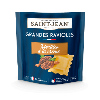 Grandes Ravioles Morilles à la crème Saint Jean Ravioli Pâtes Fraîches