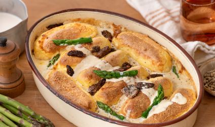 gratin-supremes-souffles-asperges-morilles
