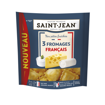 Pâtes farcies aux 3 fromages français