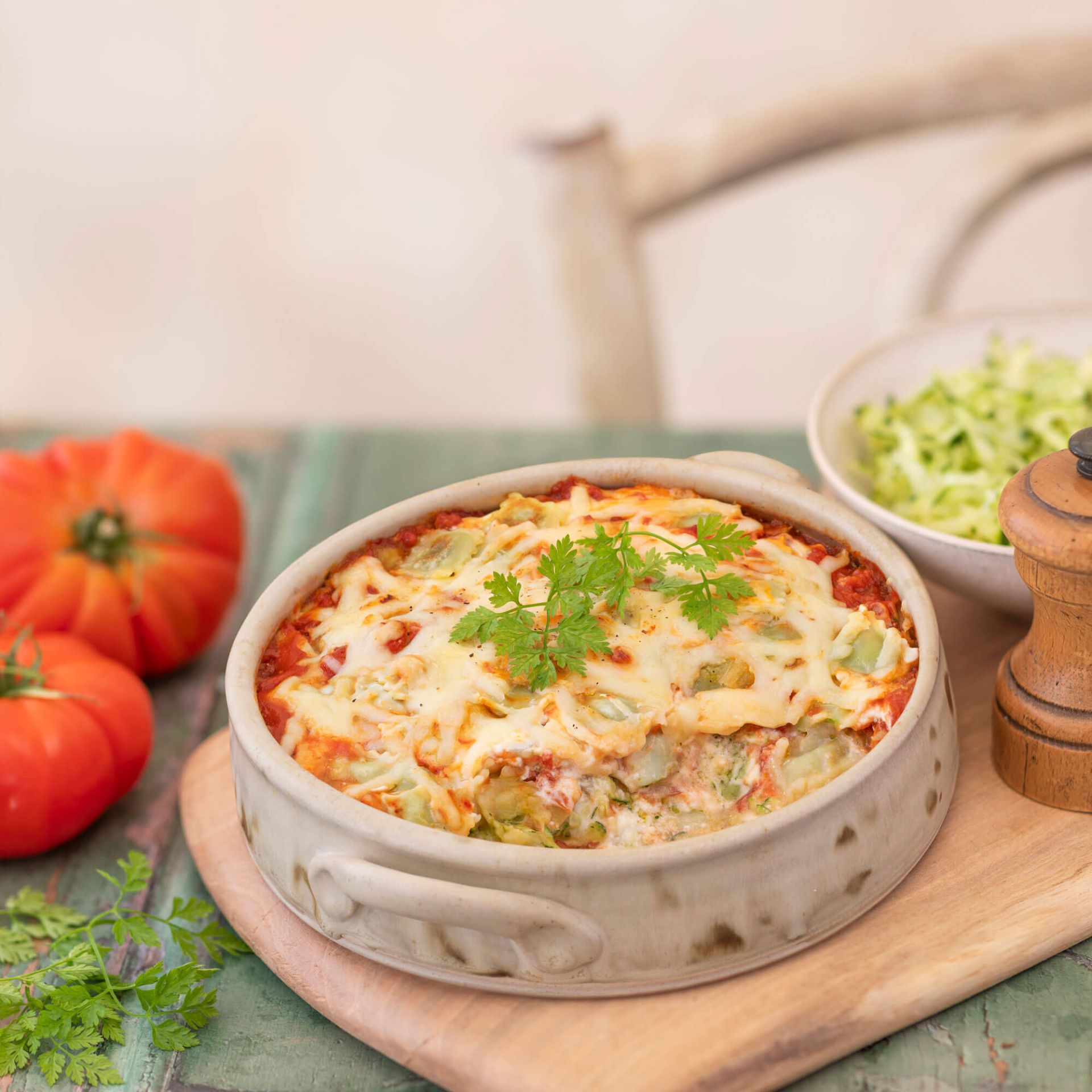 gratin-de-ravioles-aux-courgettes-et-a-la-tomate