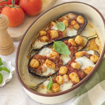 gnocchi-mozzarella-oignons-aubergines-farcies