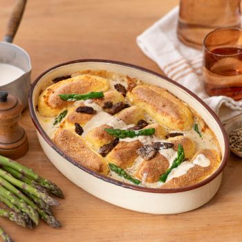 gratin-supremes-souffles-asperges-morilles