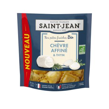 ravioli chèvre affiné thym saint jean 250g bio