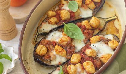 gnocchi-mozzarella-oignons-aubergines-farcies