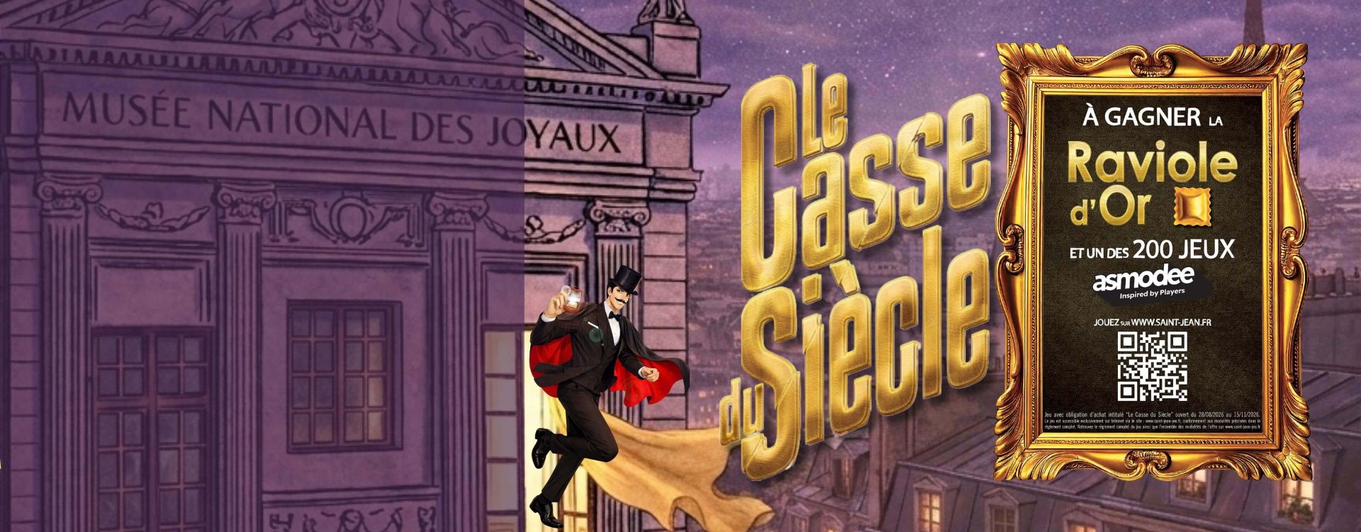 A gagner : la raviole d'or et 200 jeux Asmodee
