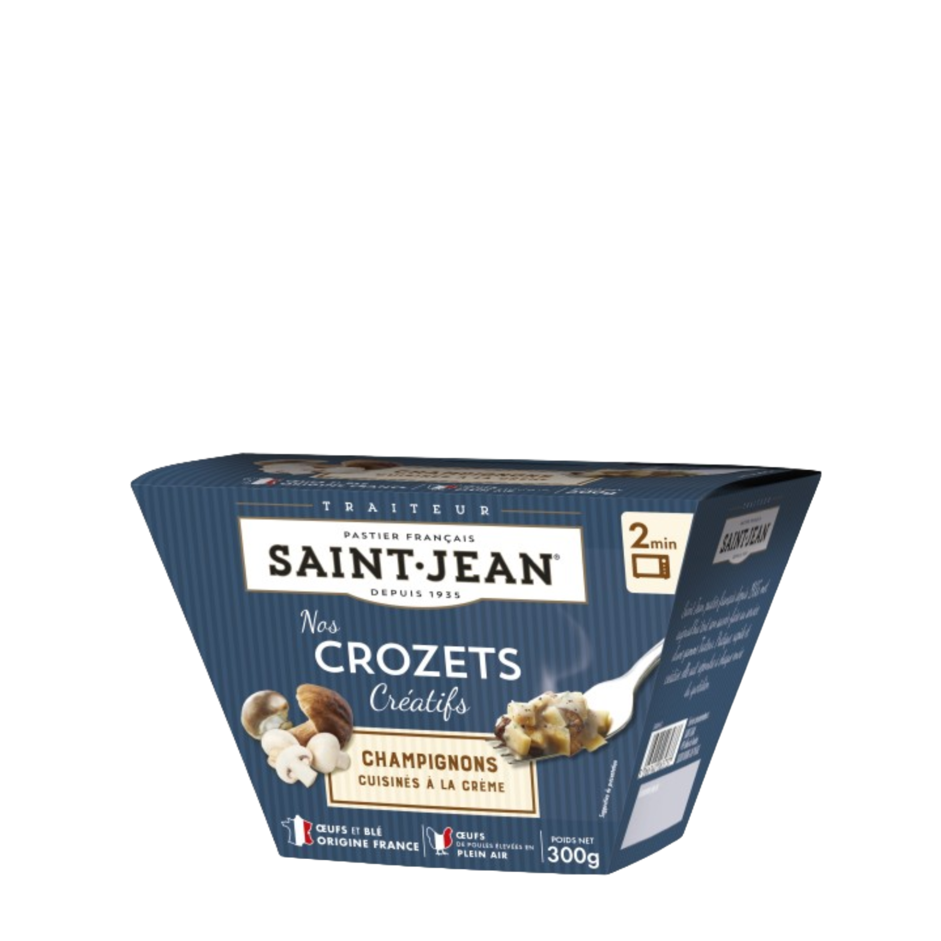 Box de Crozets champignons cuisinés à la crème Saint Jean