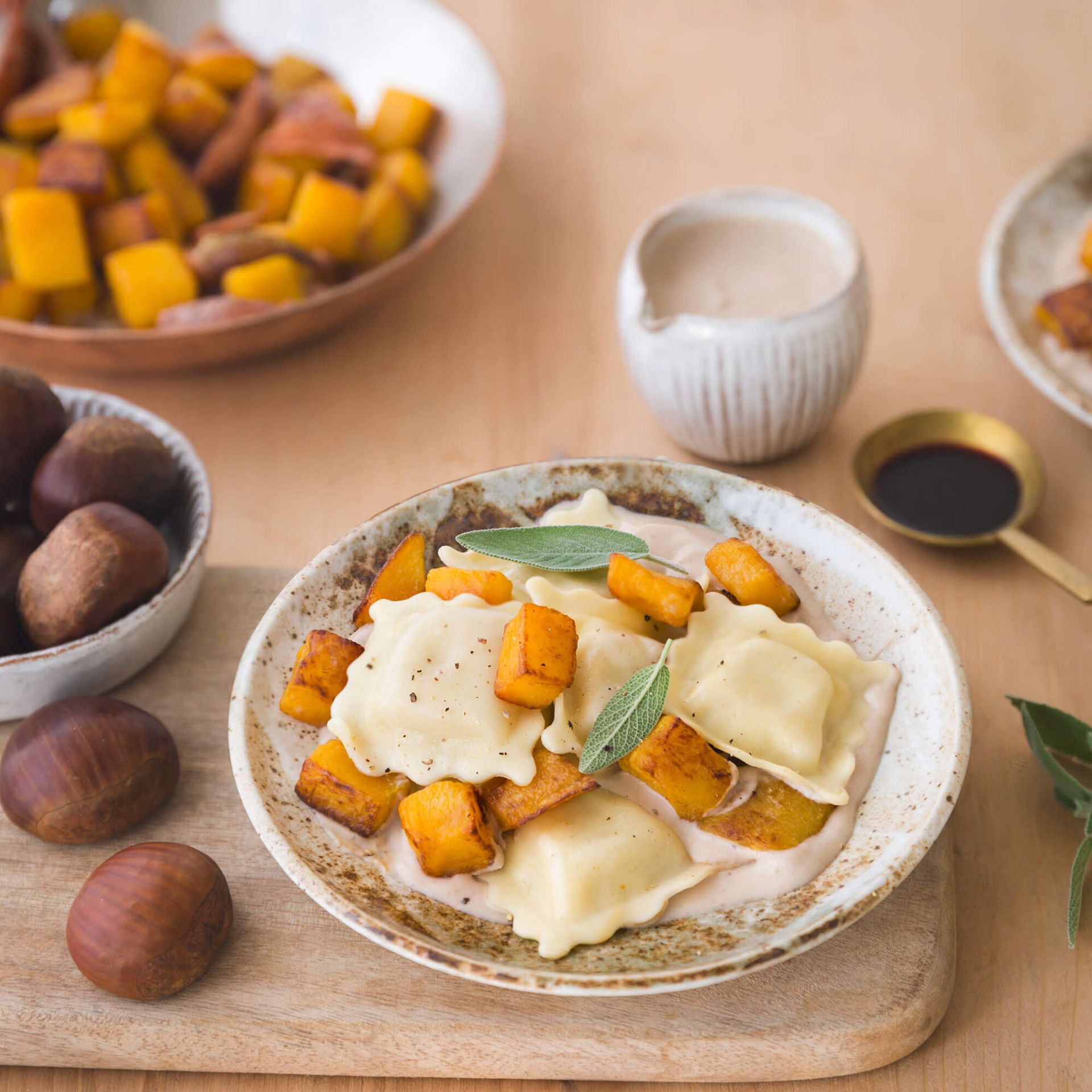 ravioli-3fromages-cremeux-de-chataignes-et-butternut-grille
