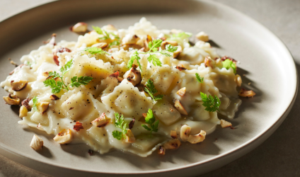 black-truffle-ravioles-cauliflower-cream